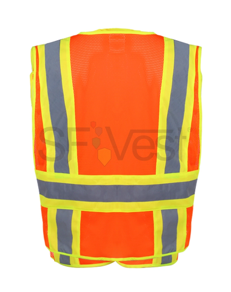 Safety Vest High Visibility Work Wear Reflective Clothing Road Warning